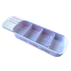 Boîte à pilules de médecine de voyage en plastique de 7 jours à 28 compartiments