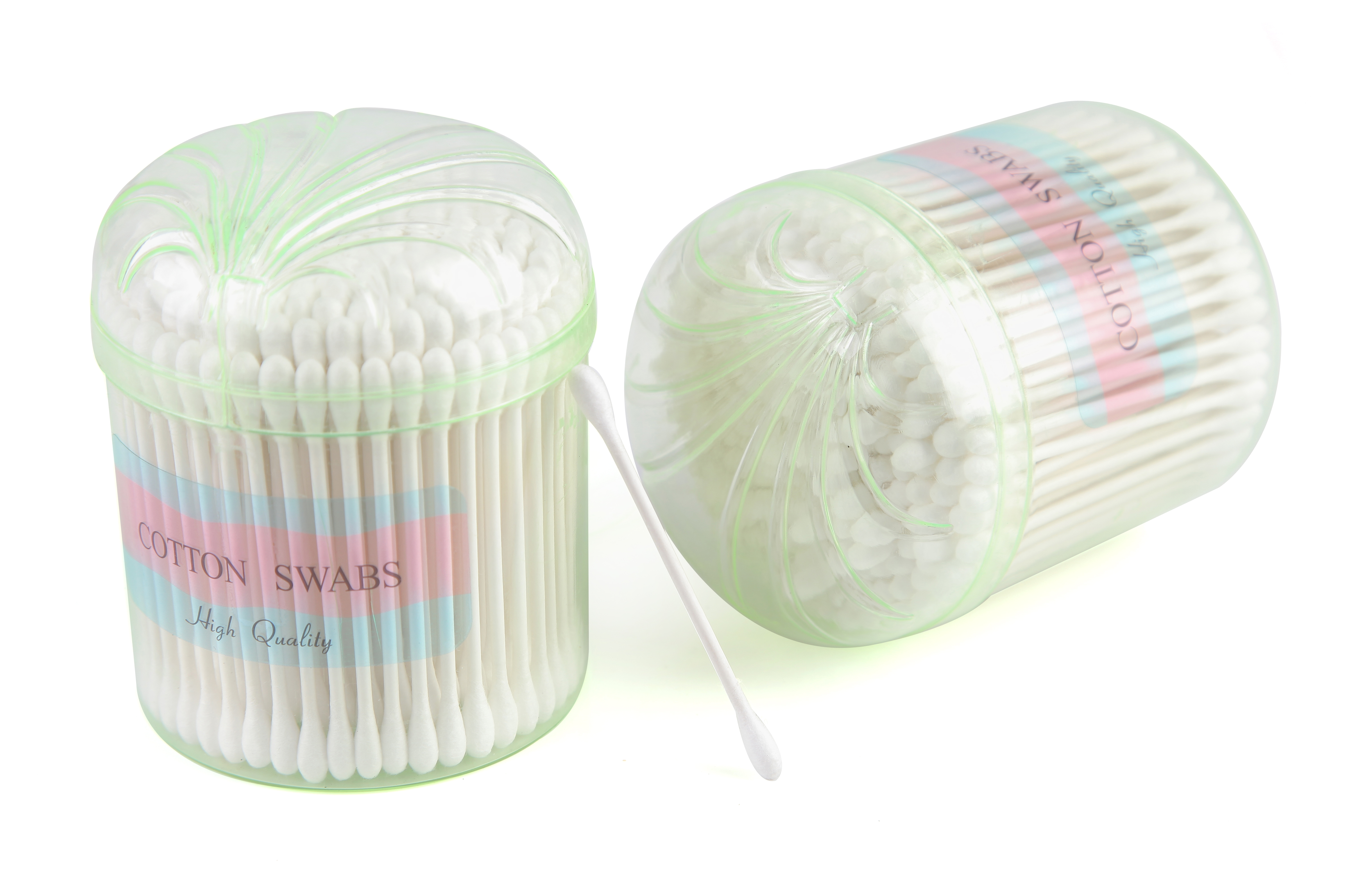 Soins médicaux des plaies coton-tige blanc avec bâton en plastique