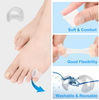 Séparateur d'orteils en gel translucide pour orteils enroulés qui se chevauchent