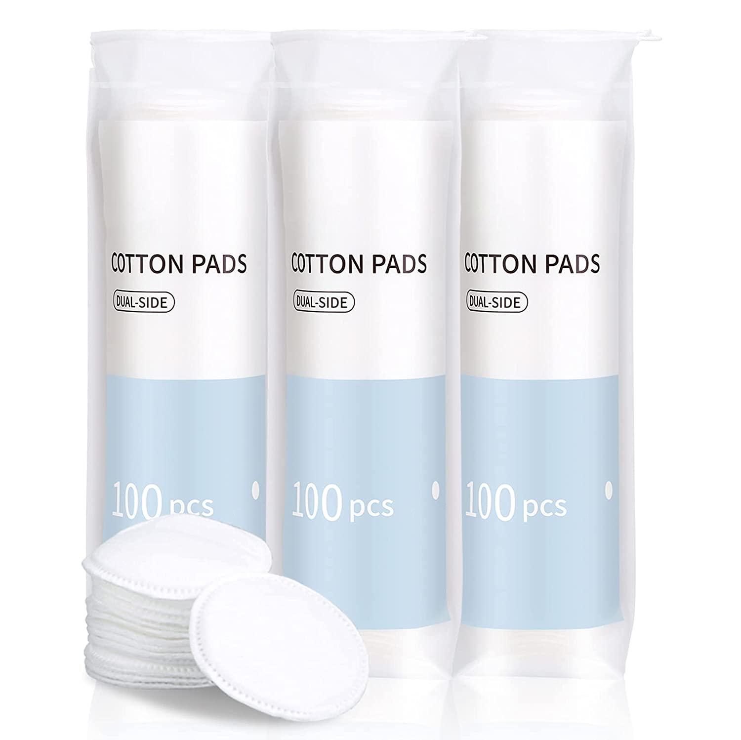Maquillage pour le visage hypoallergénique non pelucheux 100 % pur coton.