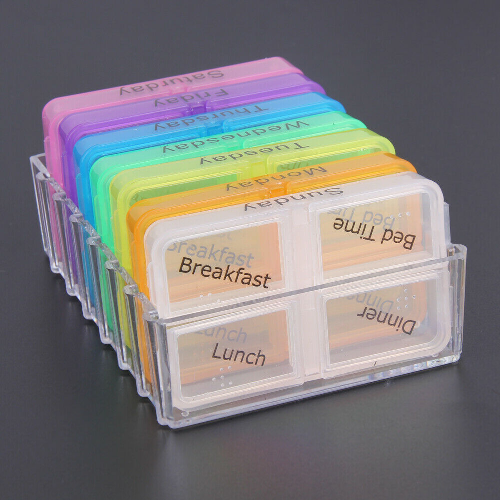 Travel Daily Weekly Prescription Vitamin Organizer
