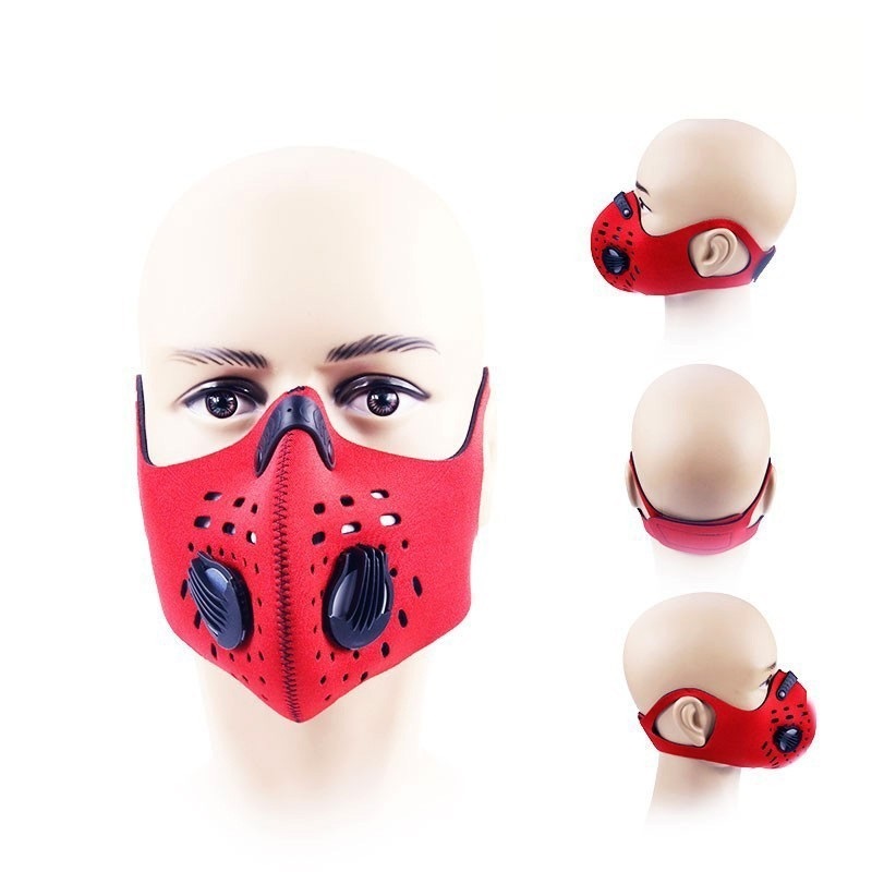 Masque de cyclisme perrutable réutilisable à vent réutilisable avec des poursuites