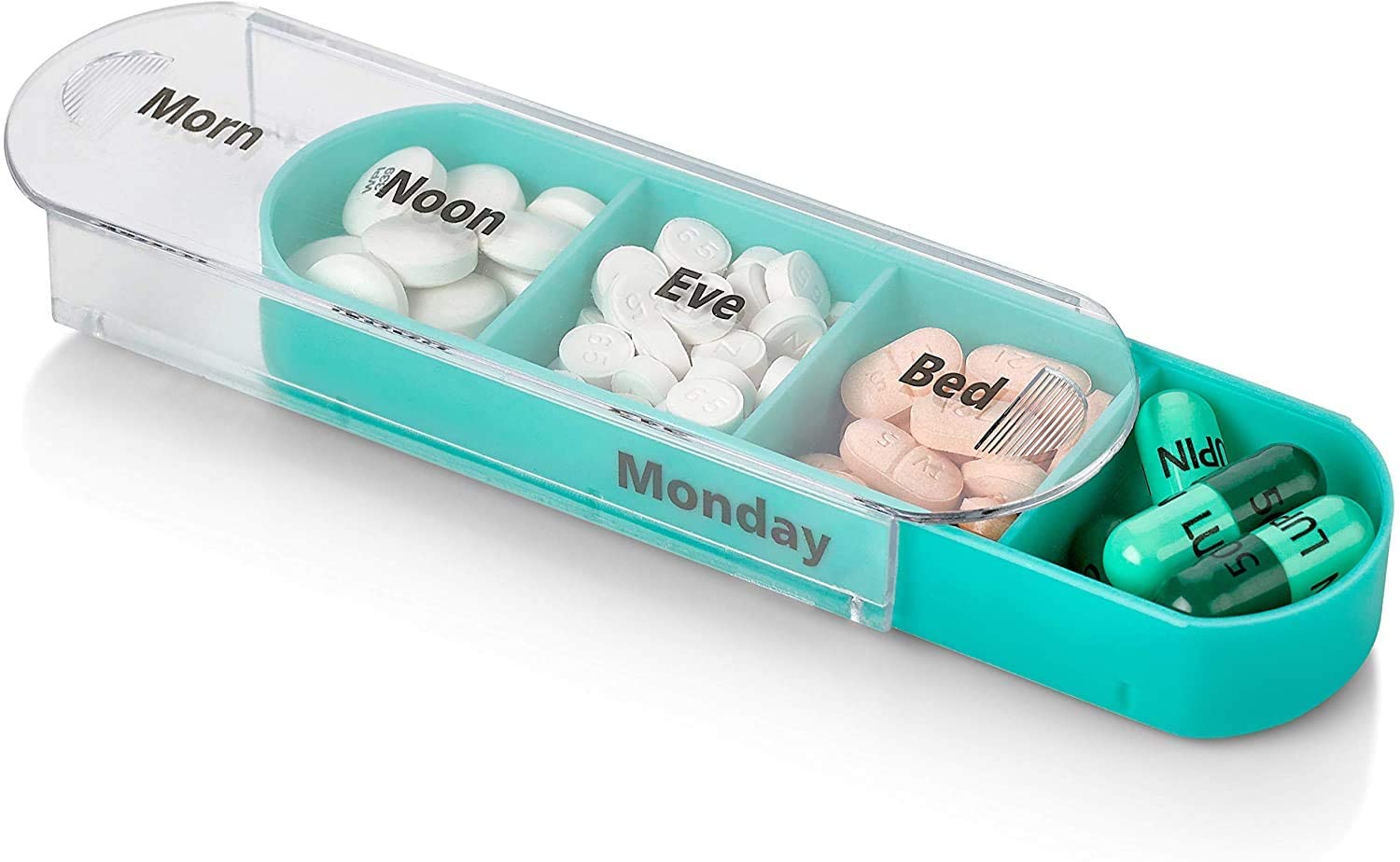 Pilulier de rappel de médicaments quotidien empilable et coloré