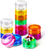 Organisateur de médicaments hebdomadaire empilable arc-en-ciel