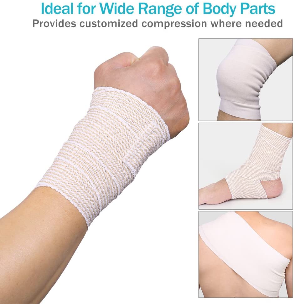 Compression de coton soutien de premiers soins sport Bandages élastiques pour les soins de plaies