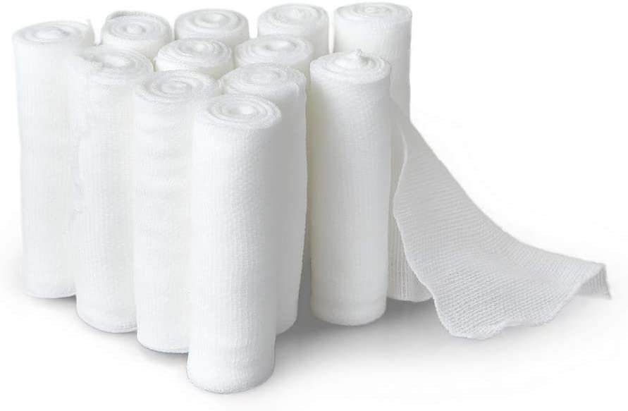 Stretch médicale Coton Sport Gauze Bandages pour les soins de plaies