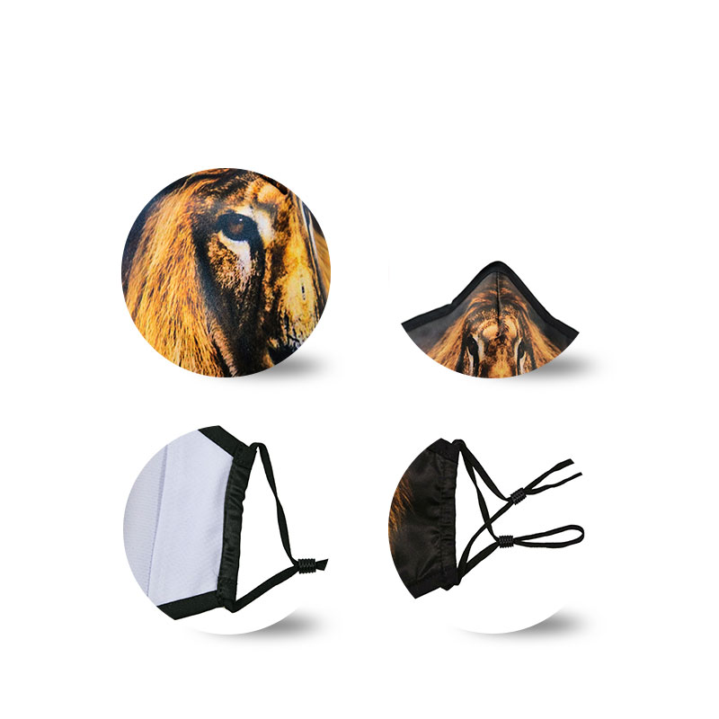 Masque de coton anti-poussière couleur PREMIUM Personnalisé avec Earboops réglables