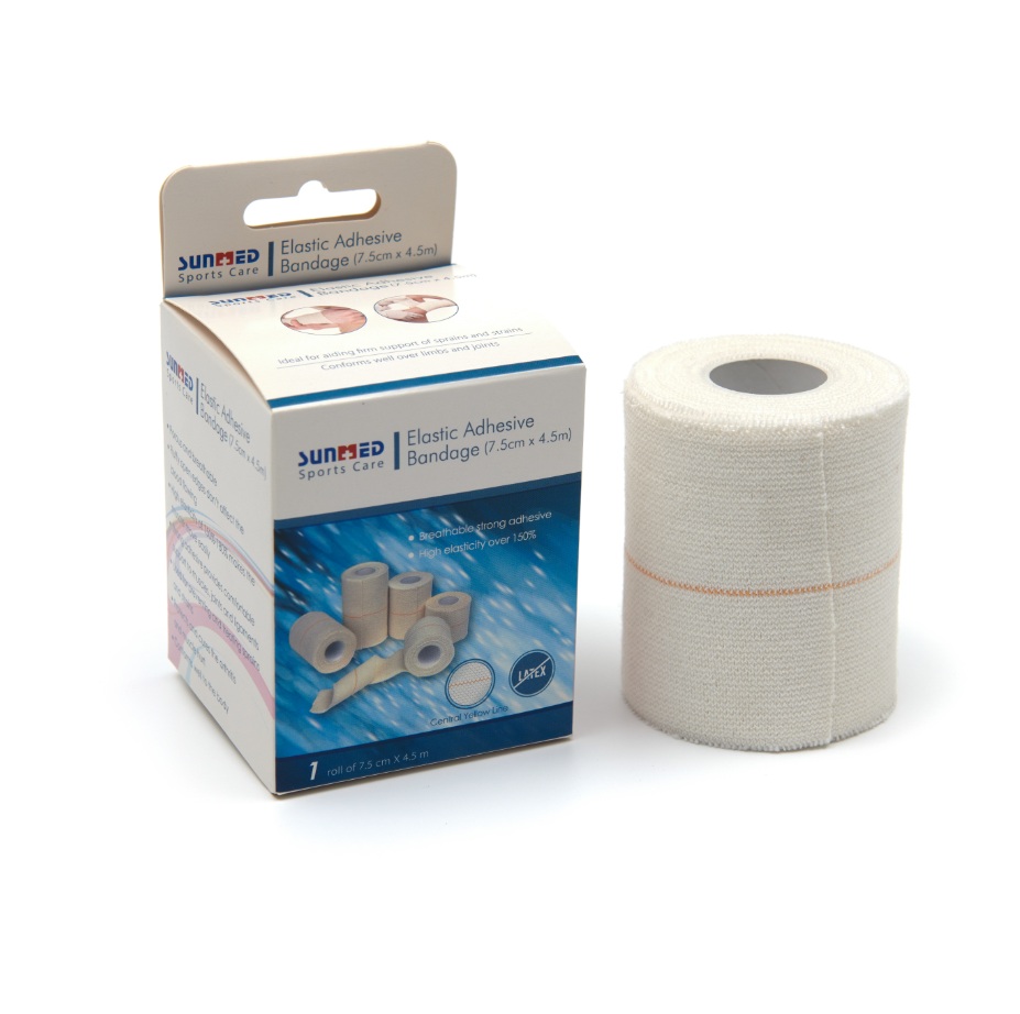 Bandages de sport adhésifs élastiques en coton EAB